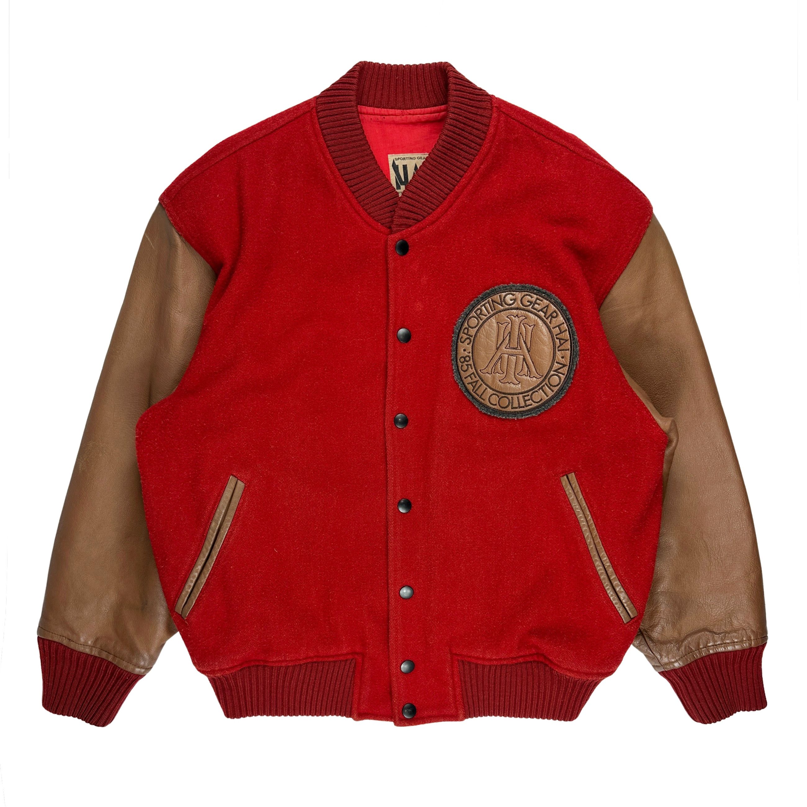 Pre-owned Issey Miyake Aw85 Red Staff Bomber