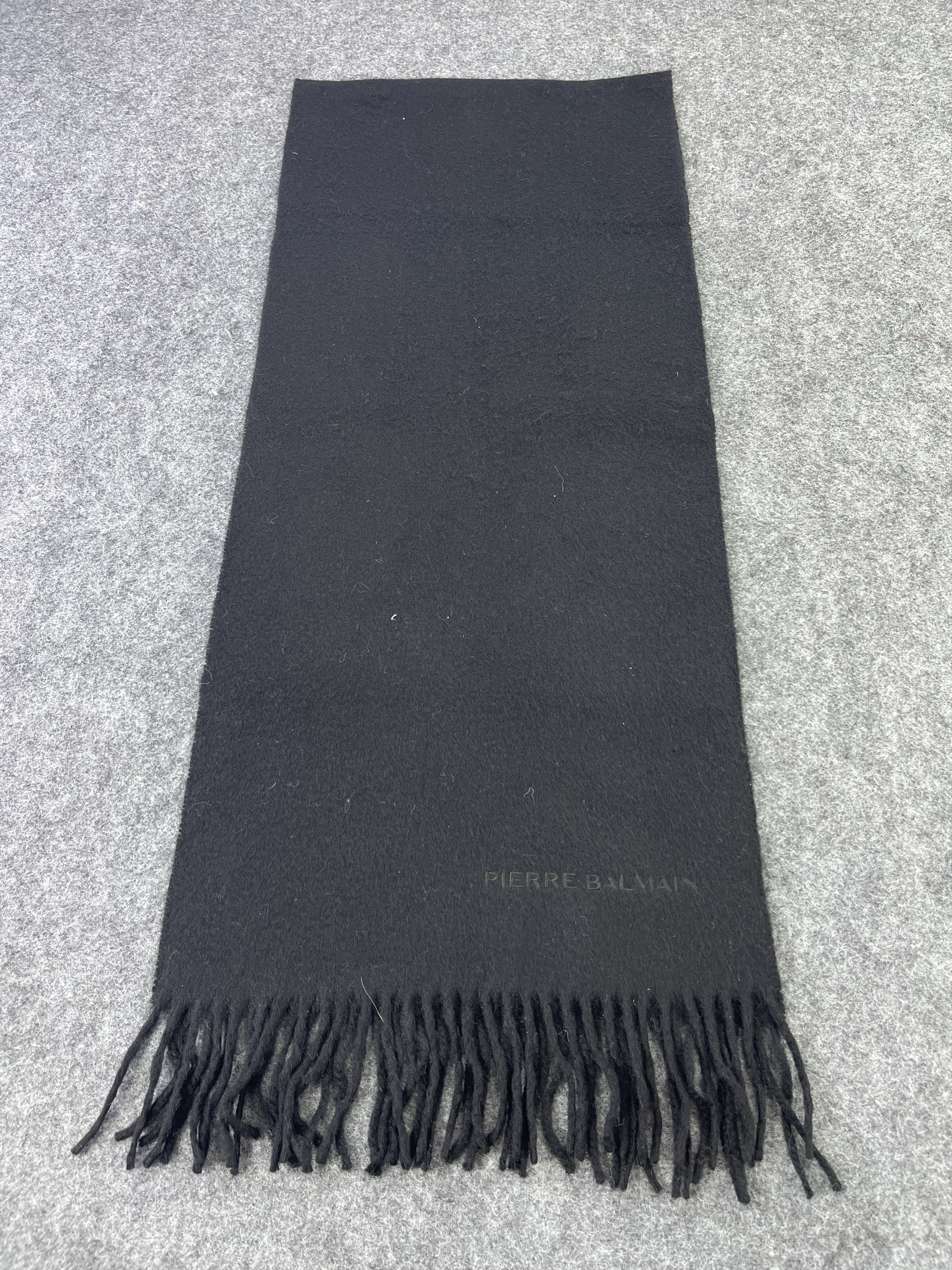 Pierre Balmain × Vintage PIERRE BALMAIN BLACK SCARVES / MUFFLER / NECKWEAR T308 Size ONE SIZE - 2 Thumbnail