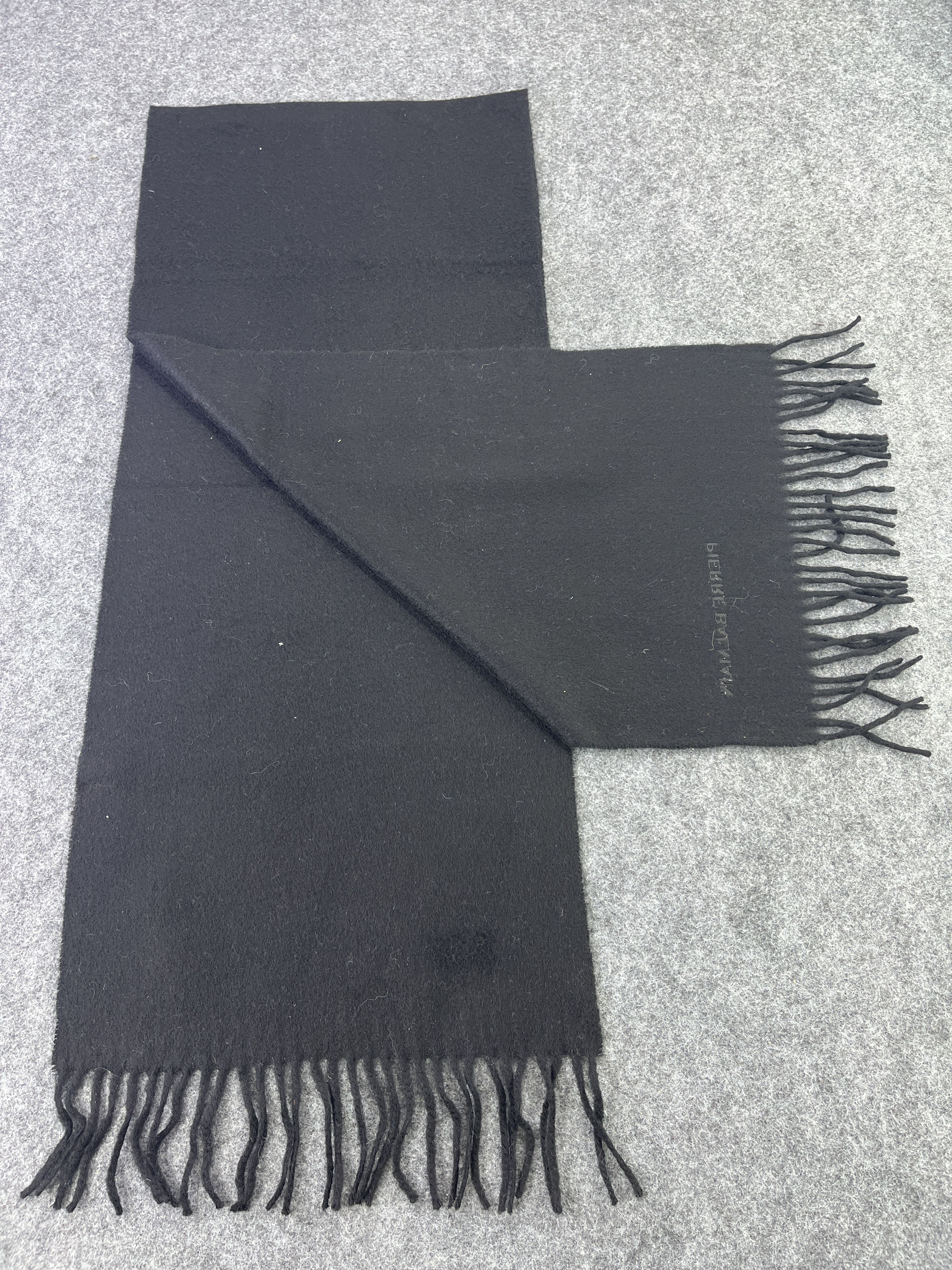 Pierre Balmain × Vintage PIERRE BALMAIN BLACK SCARVES / MUFFLER / NECKWEAR T308 Size ONE SIZE - 3 Thumbnail