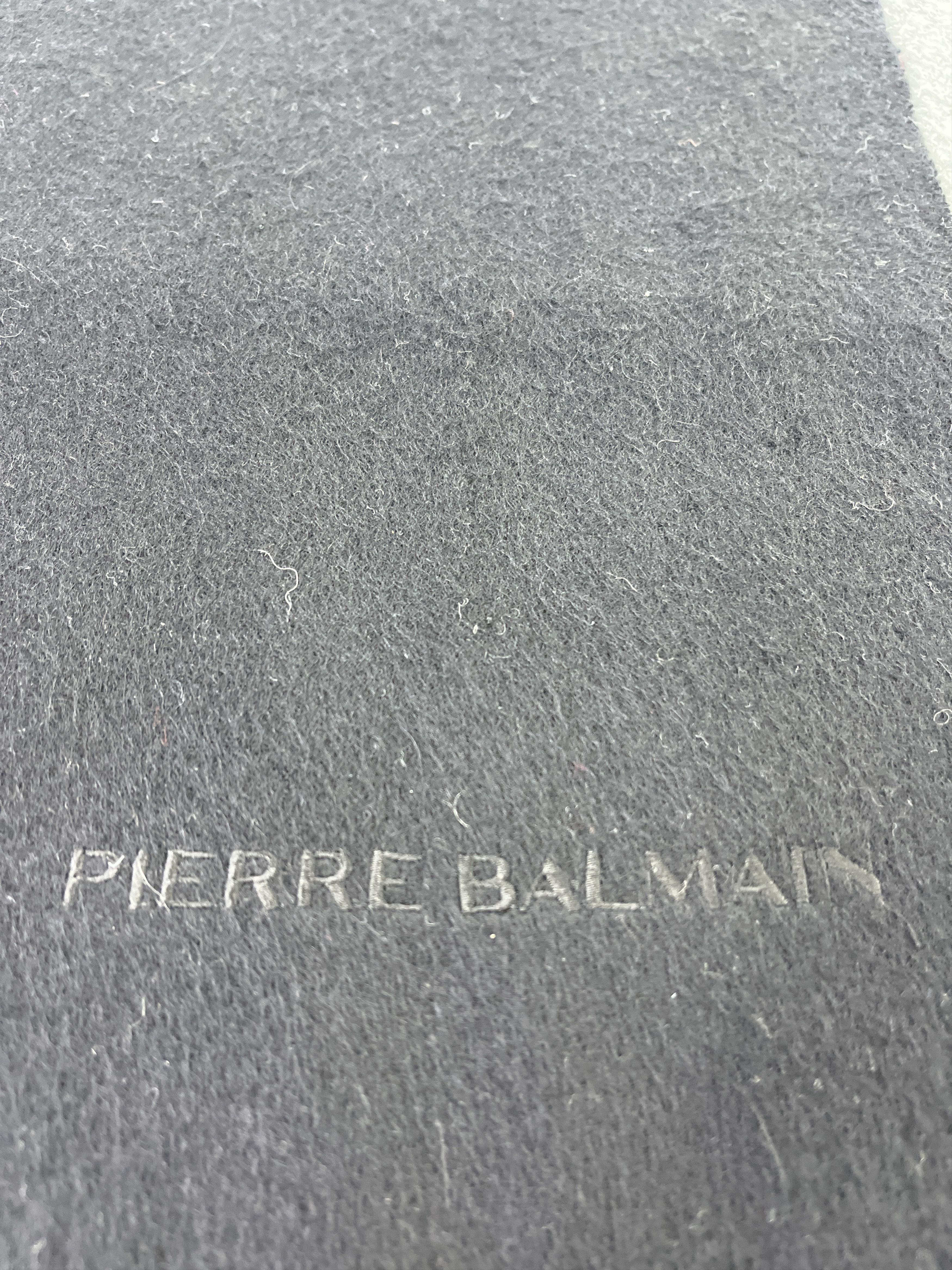Pierre Balmain × Vintage PIERRE BALMAIN BLACK SCARVES / MUFFLER / NECKWEAR T308 Size ONE SIZE - 8 Thumbnail
