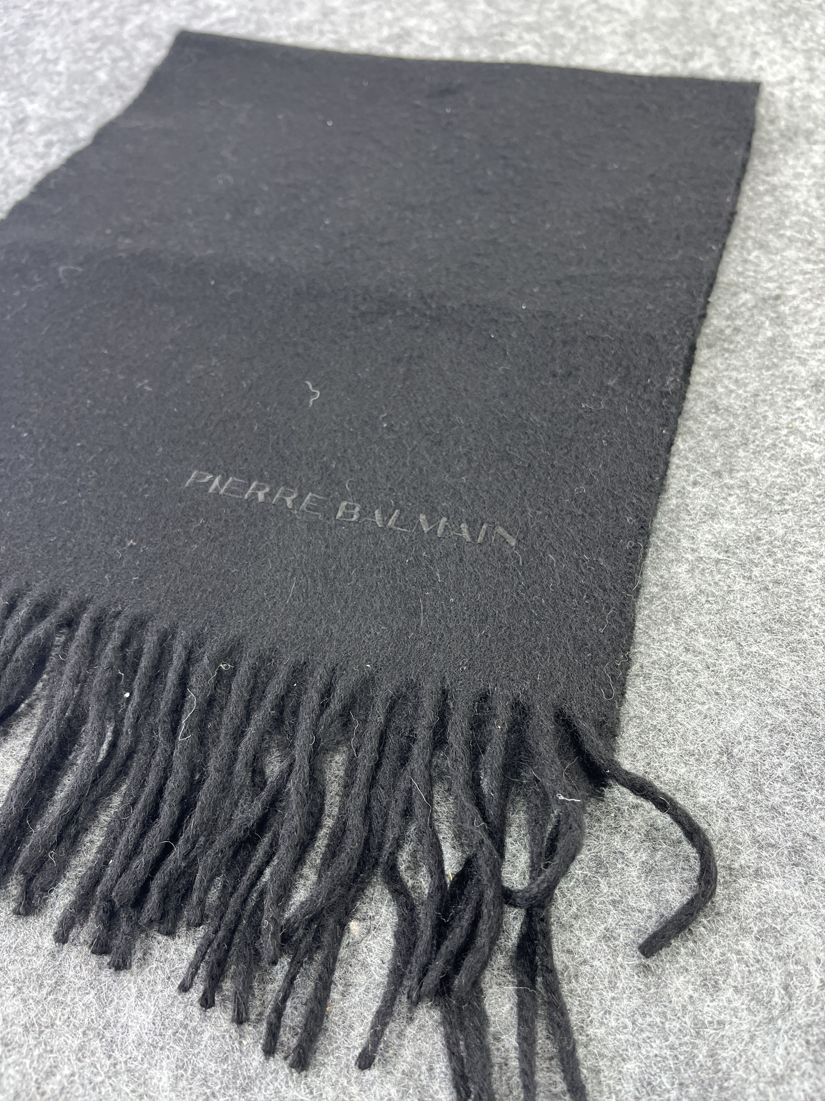 Pierre Balmain × Vintage PIERRE BALMAIN BLACK SCARVES / MUFFLER / NECKWEAR T308 Size ONE SIZE - 5 Thumbnail