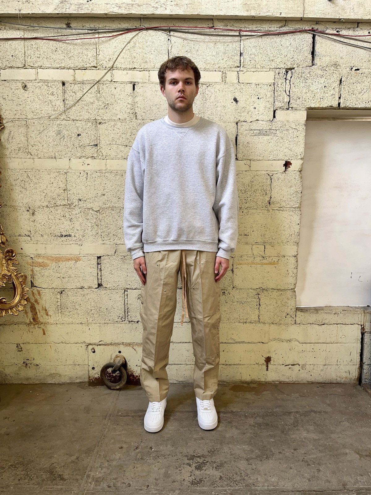 Vintage Snap Double Knee Beige Size US 36 / EU 52 - 4 Thumbnail
