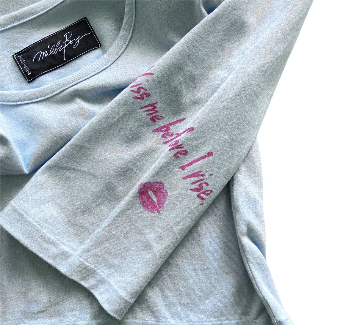 Beauty Beast × Japanese Brand Vintage Milkboy Valentine Poem Longsleeve T-shirt Size US XL / EU 56 / 4 - 3 Thumbnail