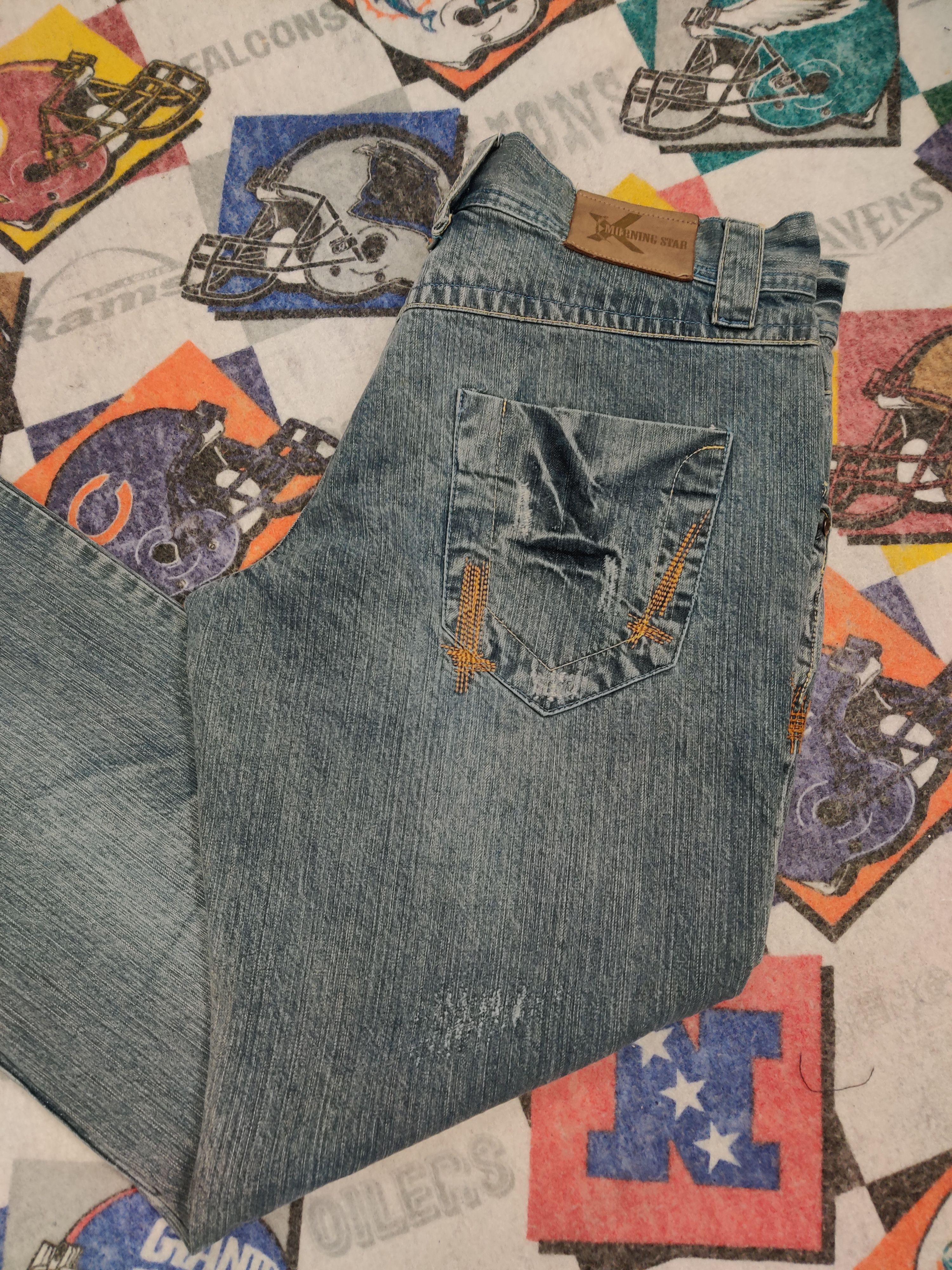 Vintage Y2K Style Morning Star Men's Loose Fit Jeans Size US 40 / EU 56 - 2 Thumbnail