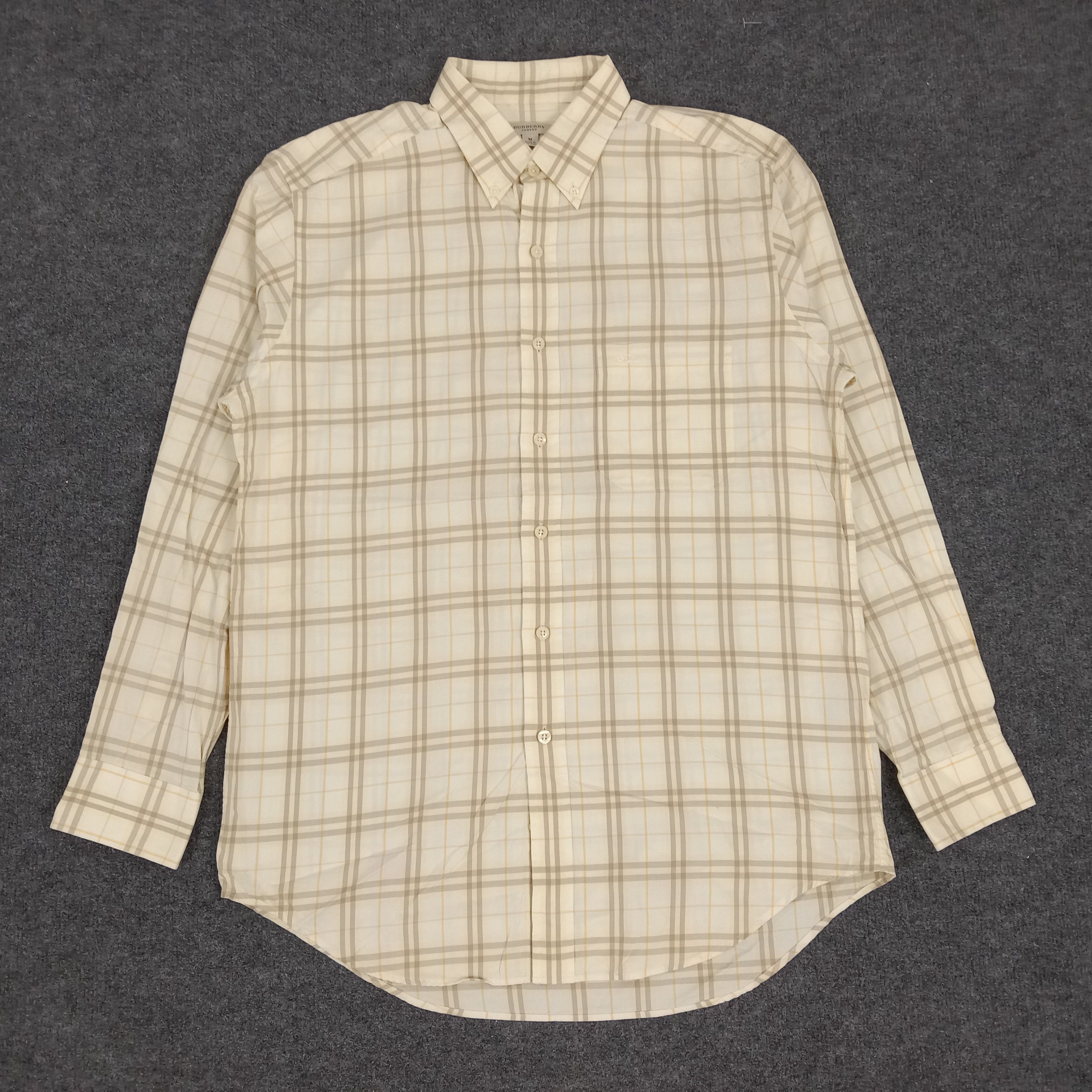 Burberry check 2024 shirt sale