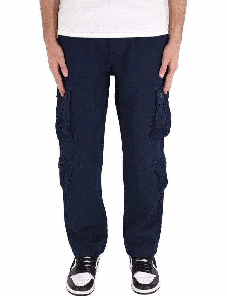Japanese Brand 8 Pocket Cargo Pants Navy Size US 31 - 2 Thumbnail