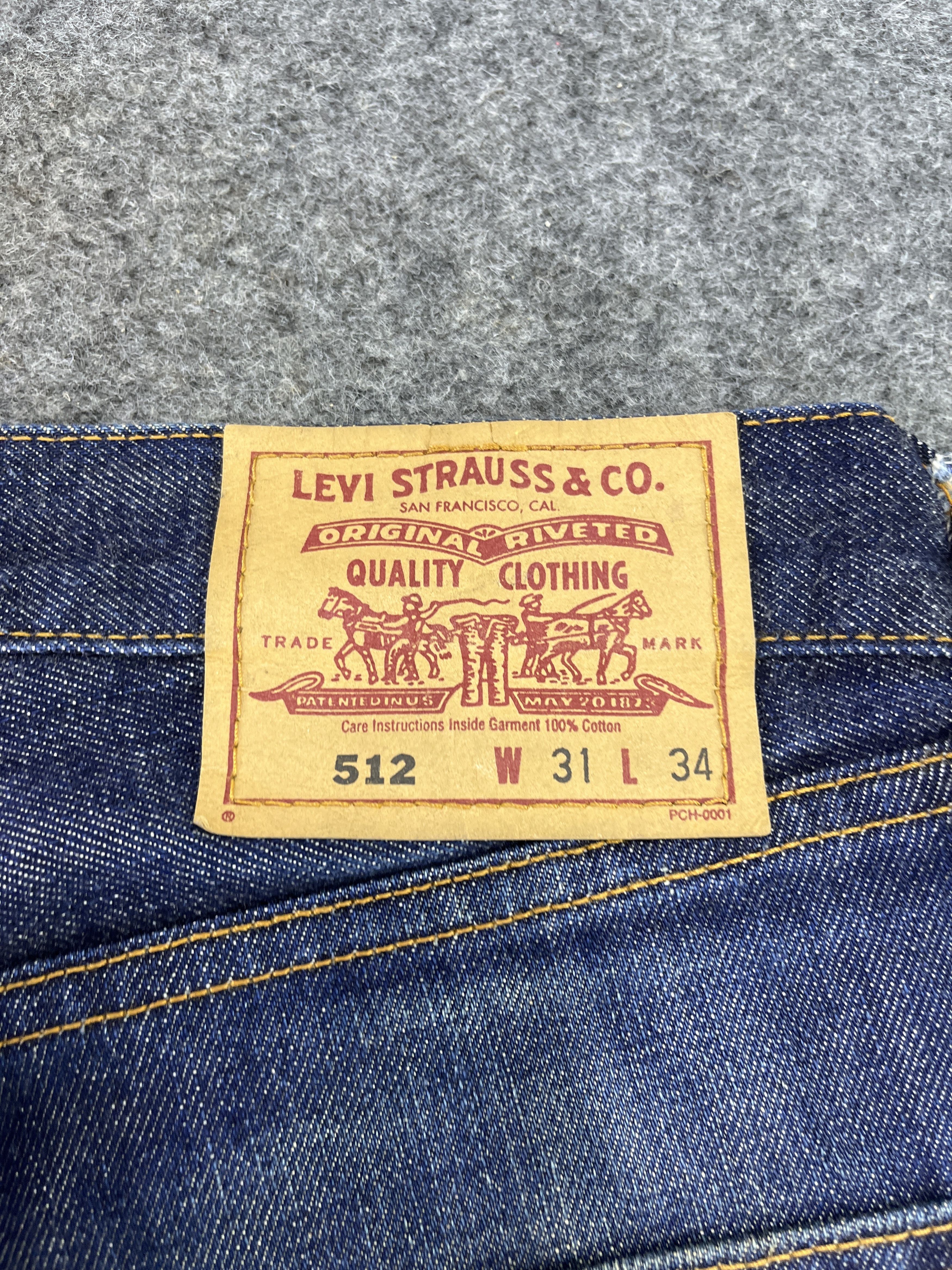 Levi's Vintage Levis 512 Blue Wash Jeans - J913 Size US 31 - 12 Thumbnail