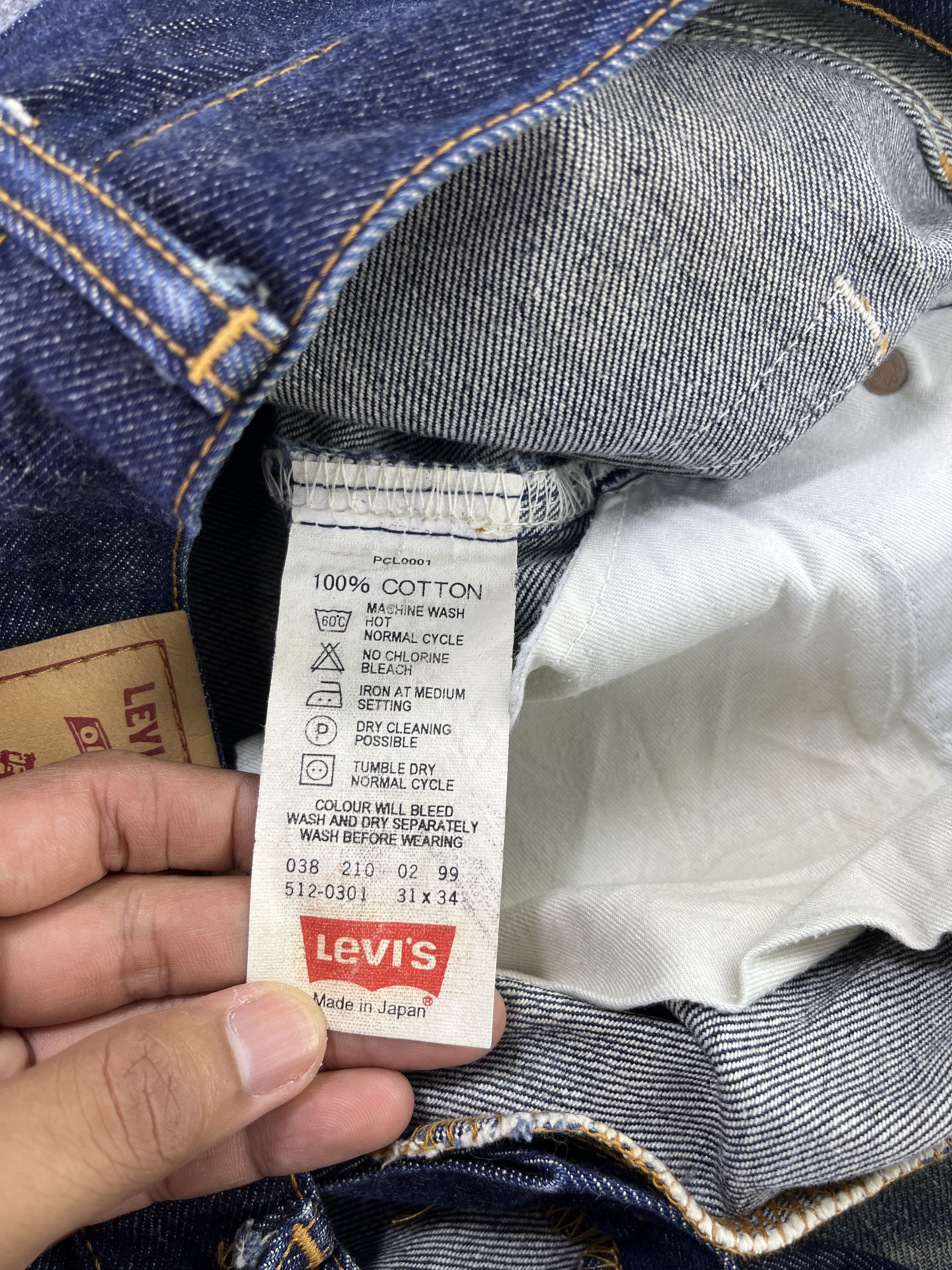 Levi's Vintage Levis 512 Blue Wash Jeans - J913 Size US 31 - 7 Thumbnail