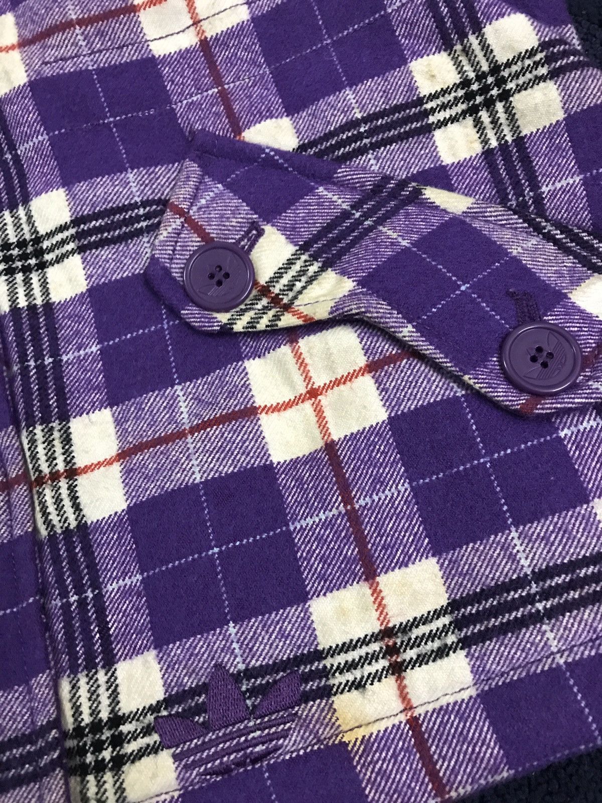 Adidas Offer🔥Adidas Checkered Outerwear Duffle Coat Hoodie Size US M / EU 48-50 / 2 - 7 Thumbnail