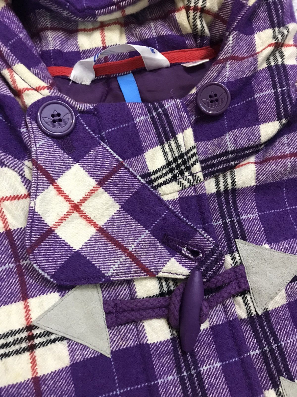 Adidas Offer🔥Adidas Checkered Outerwear Duffle Coat Hoodie Size US M / EU 48-50 / 2 - 8 Thumbnail