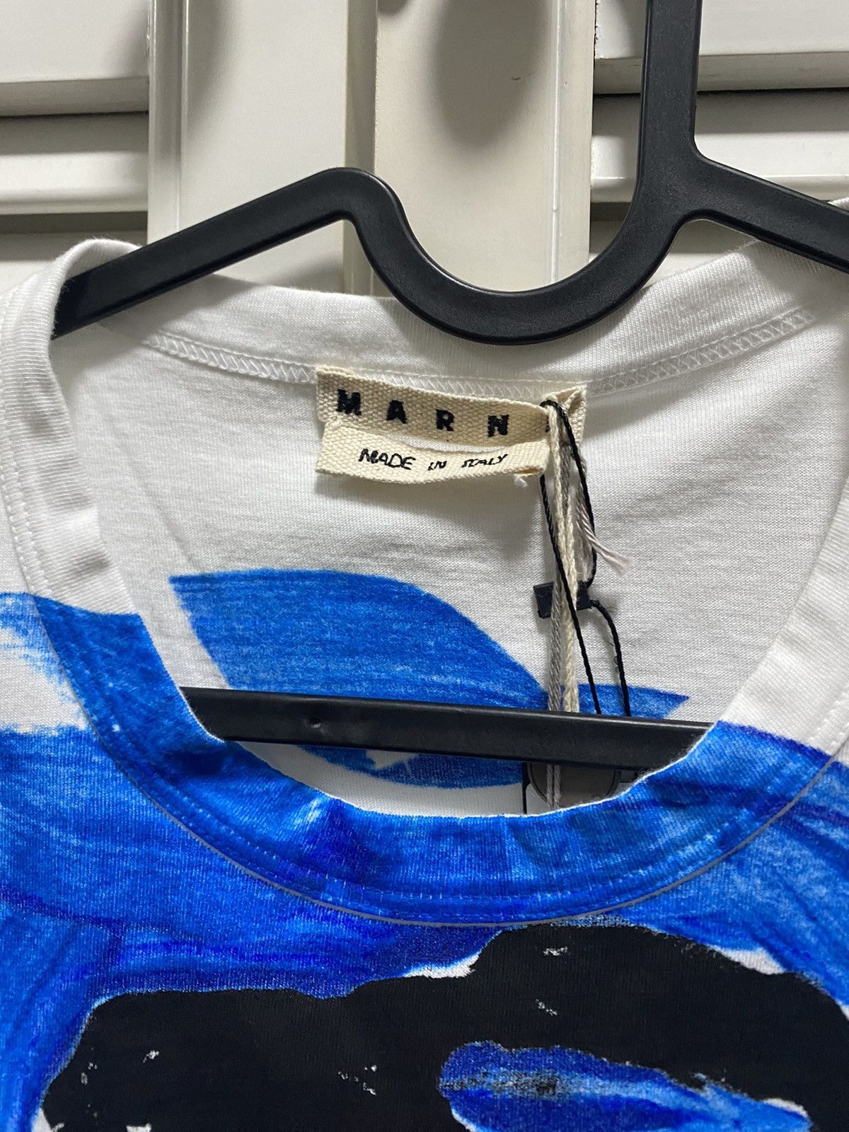 Marni Blue Black Color Print Tee T-shirt Size US M / EU 48-50 / 2 - 3 Thumbnail