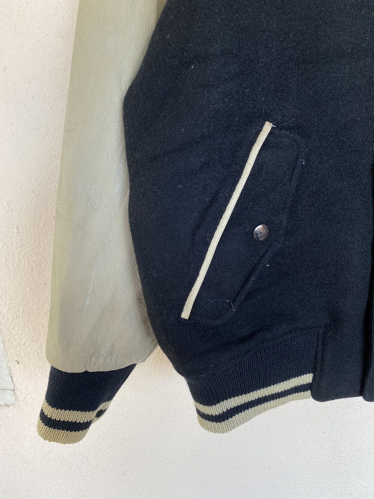 Japanese Brand Vintage 80s Comme Ca Du Mode Varsity Jacket Size US M / EU 48-50 / 2 - 4 Thumbnail