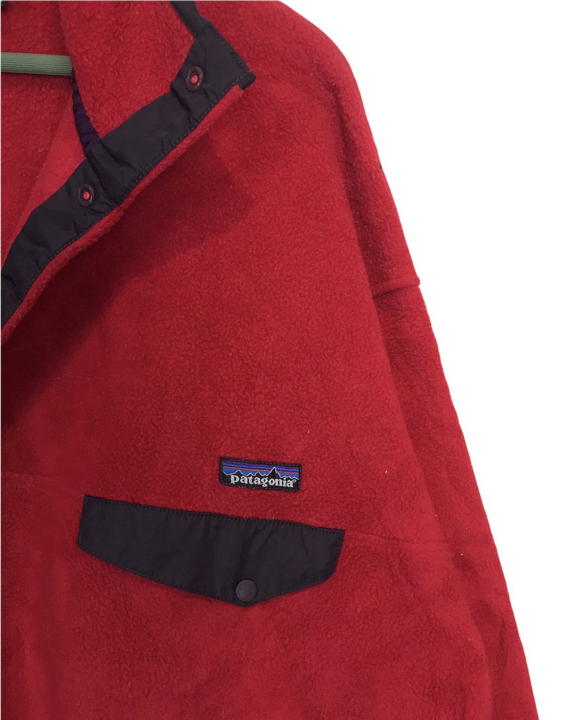 Patagonia × Vintage Rare Patagonia Synchilia red fleece pullover Size US XL / EU 56 / 4 - 4 Thumbnail