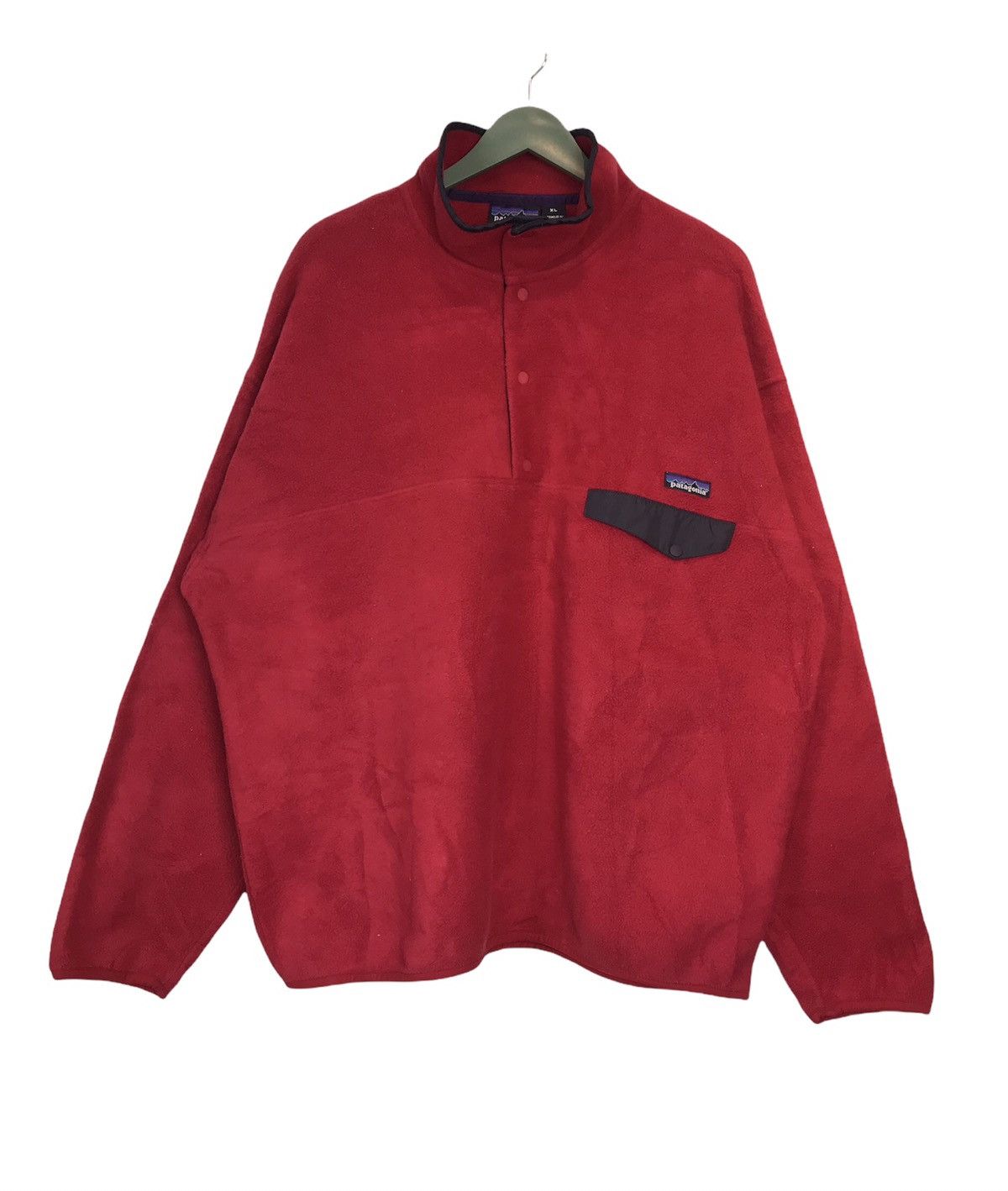 Patagonia × Vintage Rare Patagonia Synchilia red fleece pullover Size US XL / EU 56 / 4 - 2 Thumbnail
