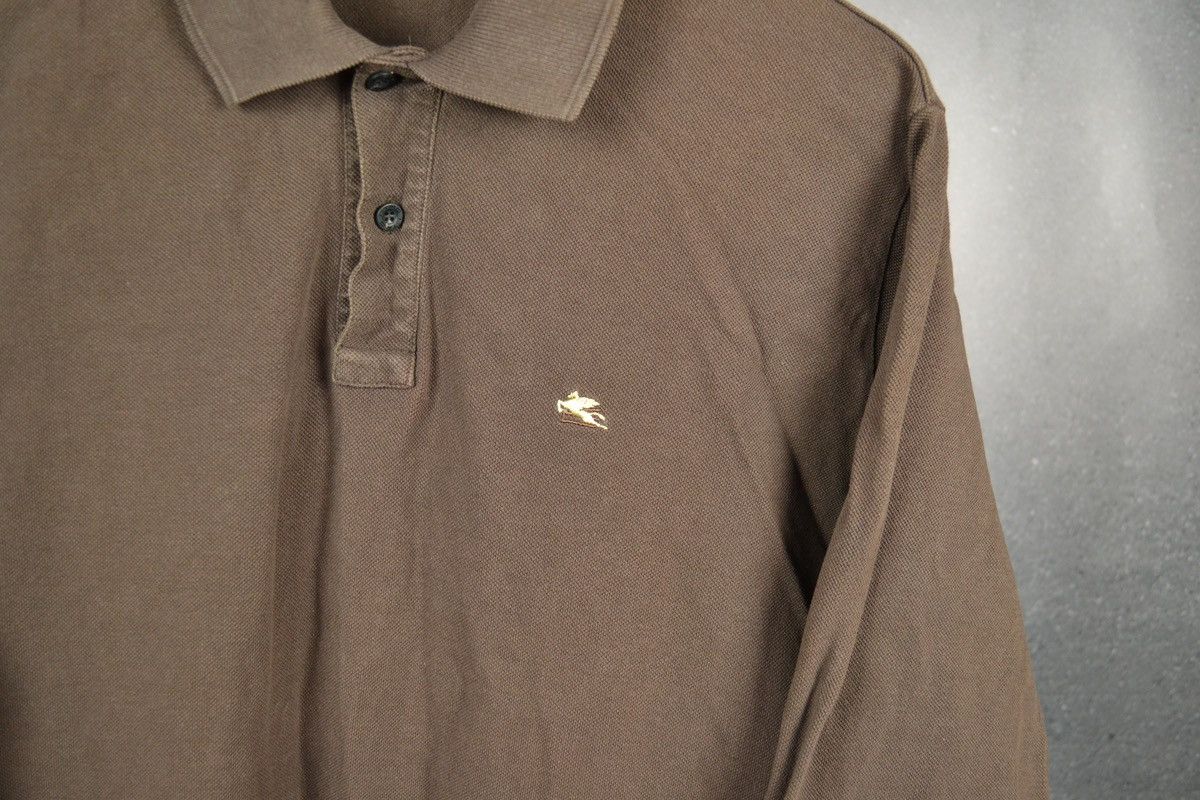 Etro Etro Vintage Polo Long Sleeve T Shirt Cotton Size US XXL / EU 58 / 5 - 6 Thumbnail
