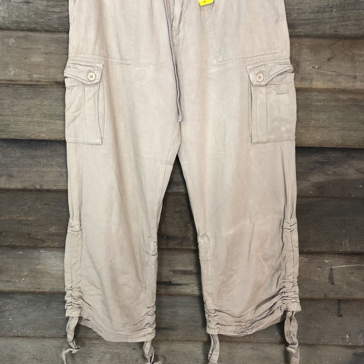 Japanese Brand Japan Brown Multipocket Tactical cropped Cargo Pants #3777 Size US 28 / EU 44 - 3 Thumbnail