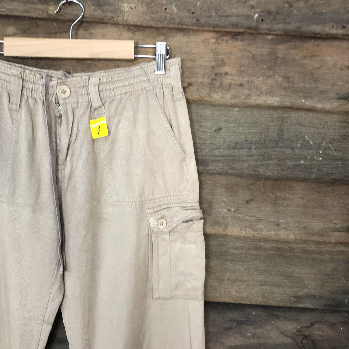 Japanese Brand Japan Brown Multipocket Tactical cropped Cargo Pants #3777 Size US 28 / EU 44 - 5 Thumbnail