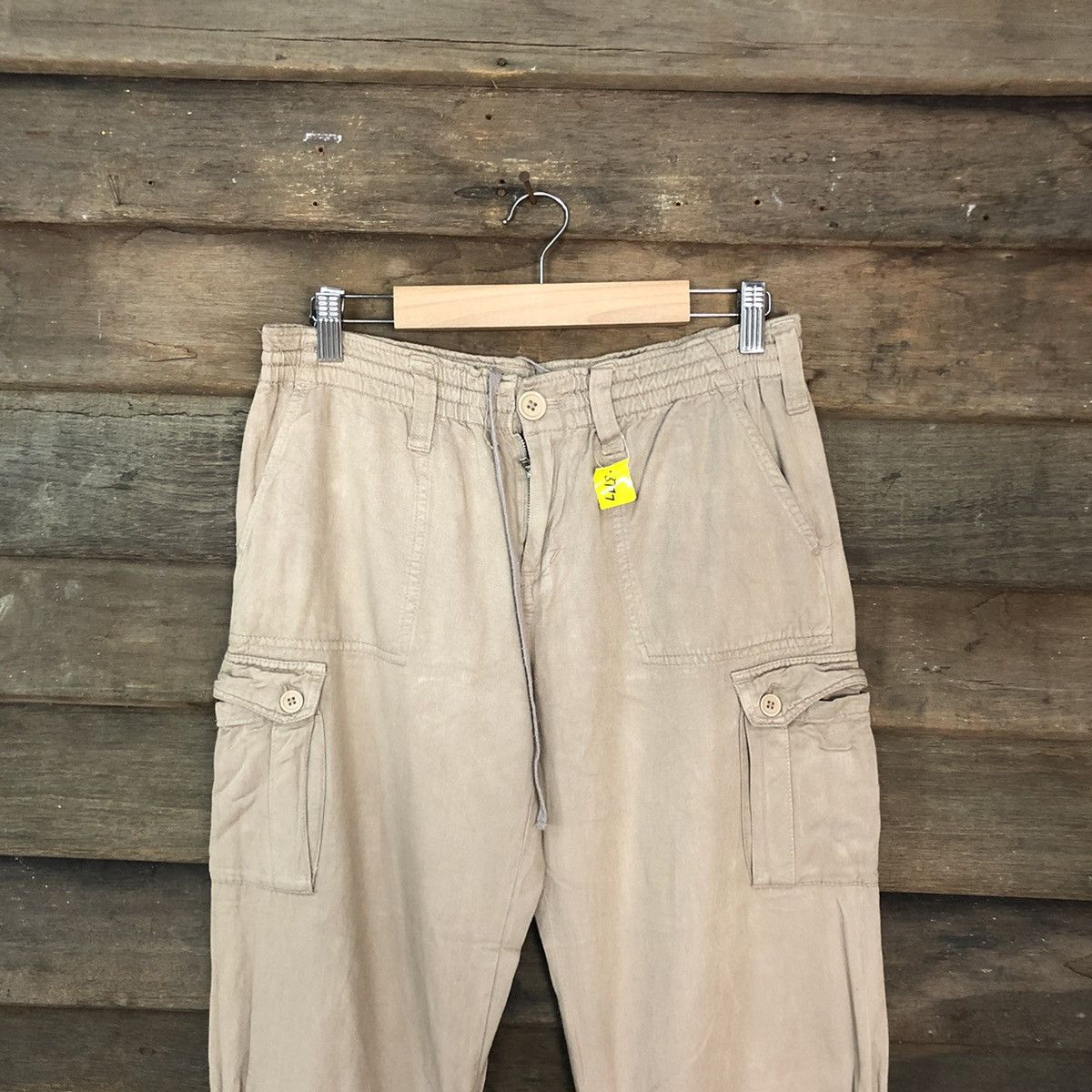 Japanese Brand Japan Brown Multipocket Tactical cropped Cargo Pants #3777 Size US 28 / EU 44 - 2 Thumbnail