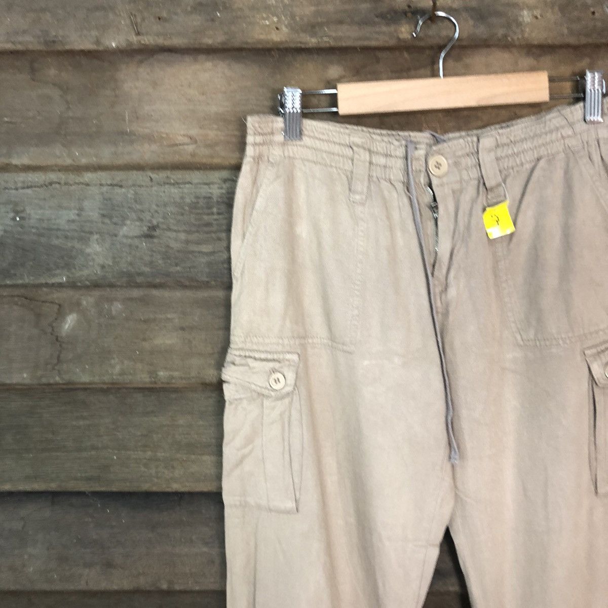 Japanese Brand Japan Brown Multipocket Tactical cropped Cargo Pants #3777 Size US 28 / EU 44 - 6 Thumbnail