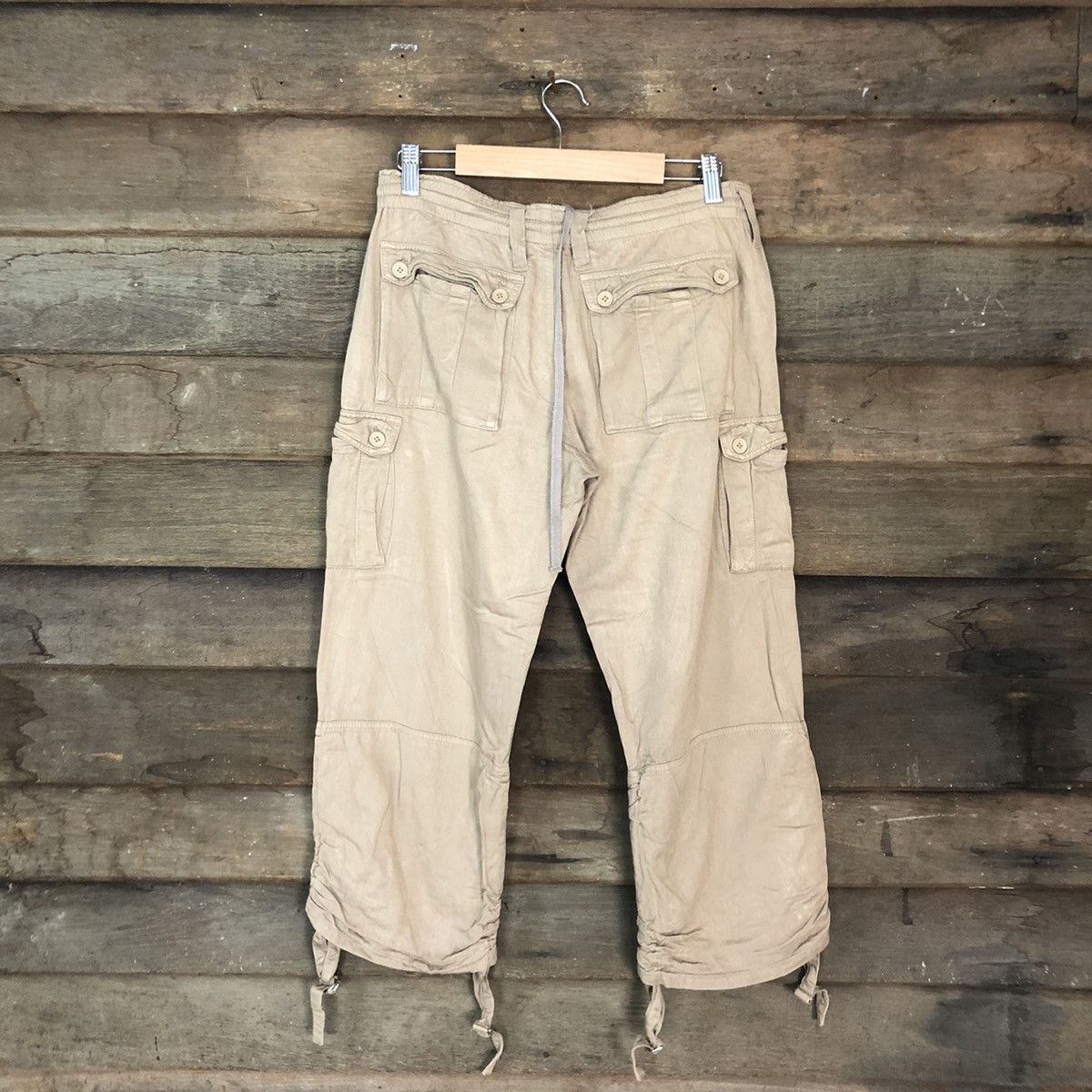 Japanese Brand Japan Brown Multipocket Tactical cropped Cargo Pants #3777 Size US 28 / EU 44 - 9 Thumbnail