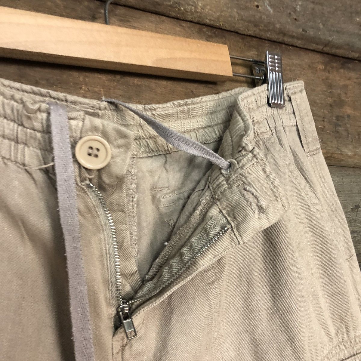 Japanese Brand Japan Brown Multipocket Tactical cropped Cargo Pants #3777 Size US 28 / EU 44 - 8 Thumbnail