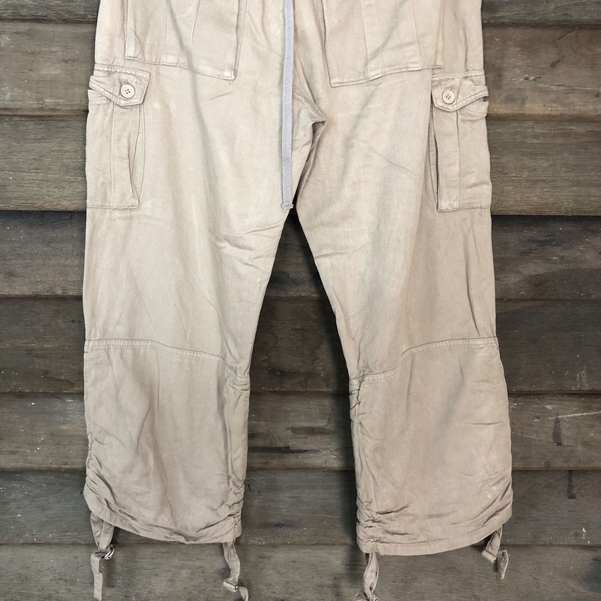 Japanese Brand Japan Brown Multipocket Tactical cropped Cargo Pants #3777 Size US 28 / EU 44 - 11 Thumbnail
