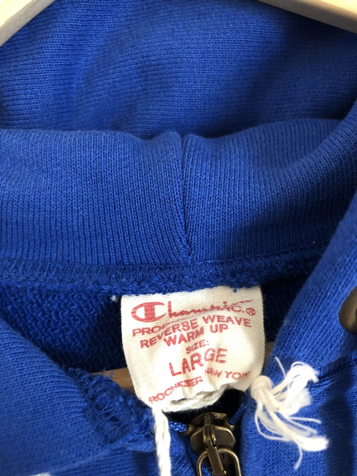 Champion Champion Reverse Weave blue zipped hoodie kanye Size US L / EU 52-54 / 3 - 3 Thumbnail