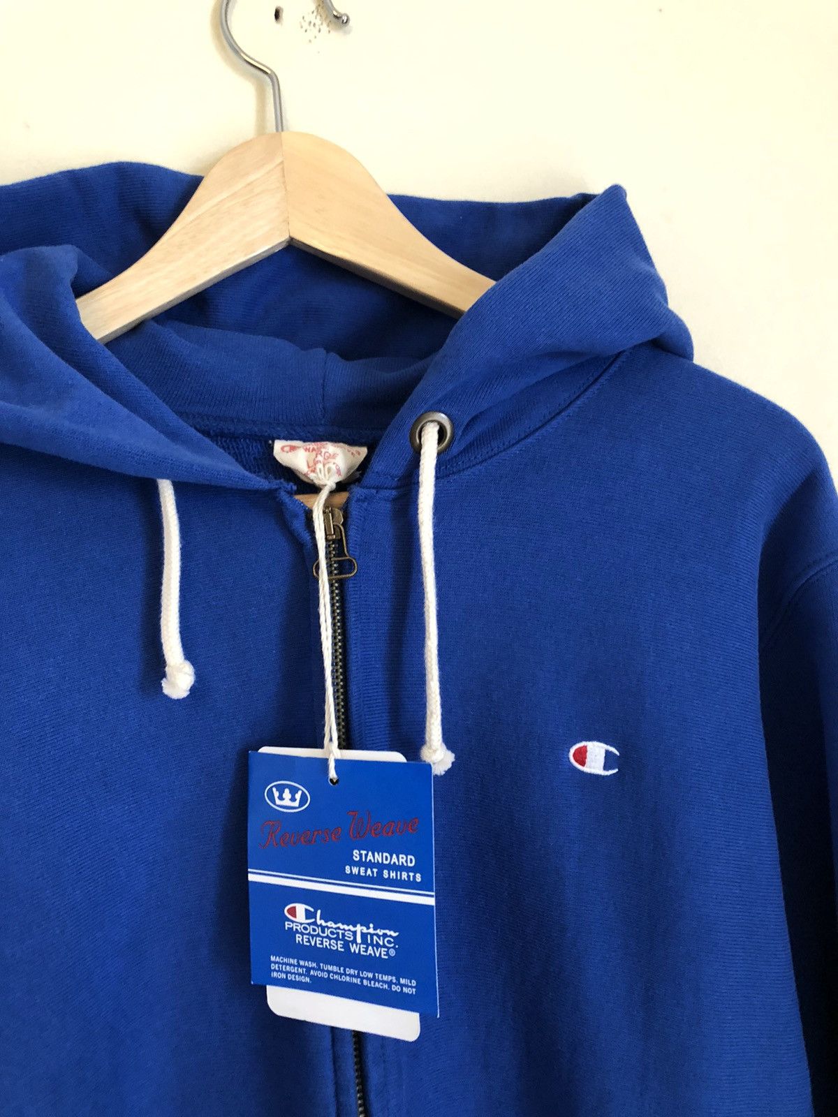Champion Champion Reverse Weave blue zipped hoodie kanye Size US L / EU 52-54 / 3 - 2 Thumbnail
