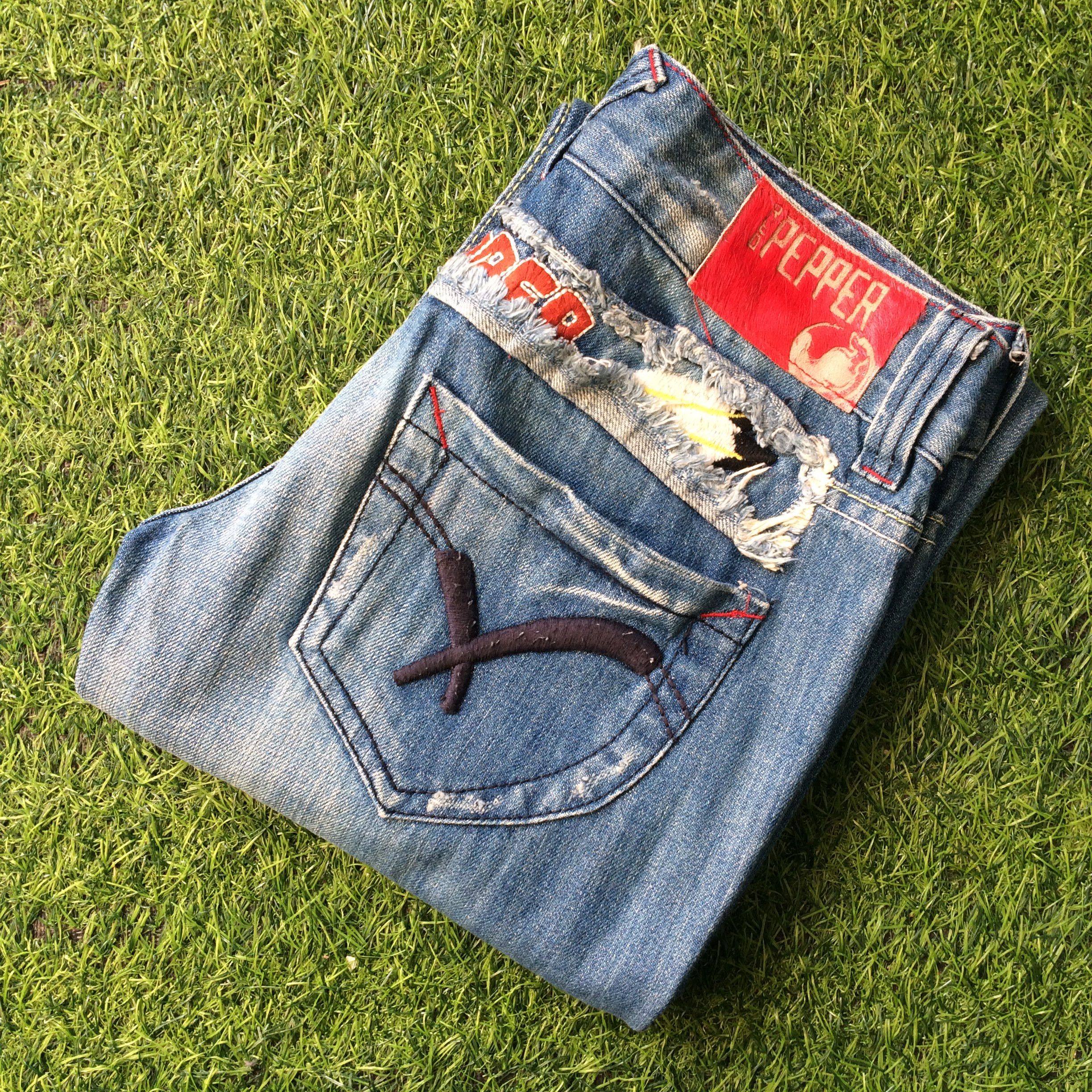 Japanese Brand Red Pepper Bootcut Denim Jeans #D-443 Size 26" / US 2 / IT 38 - 9 Thumbnail