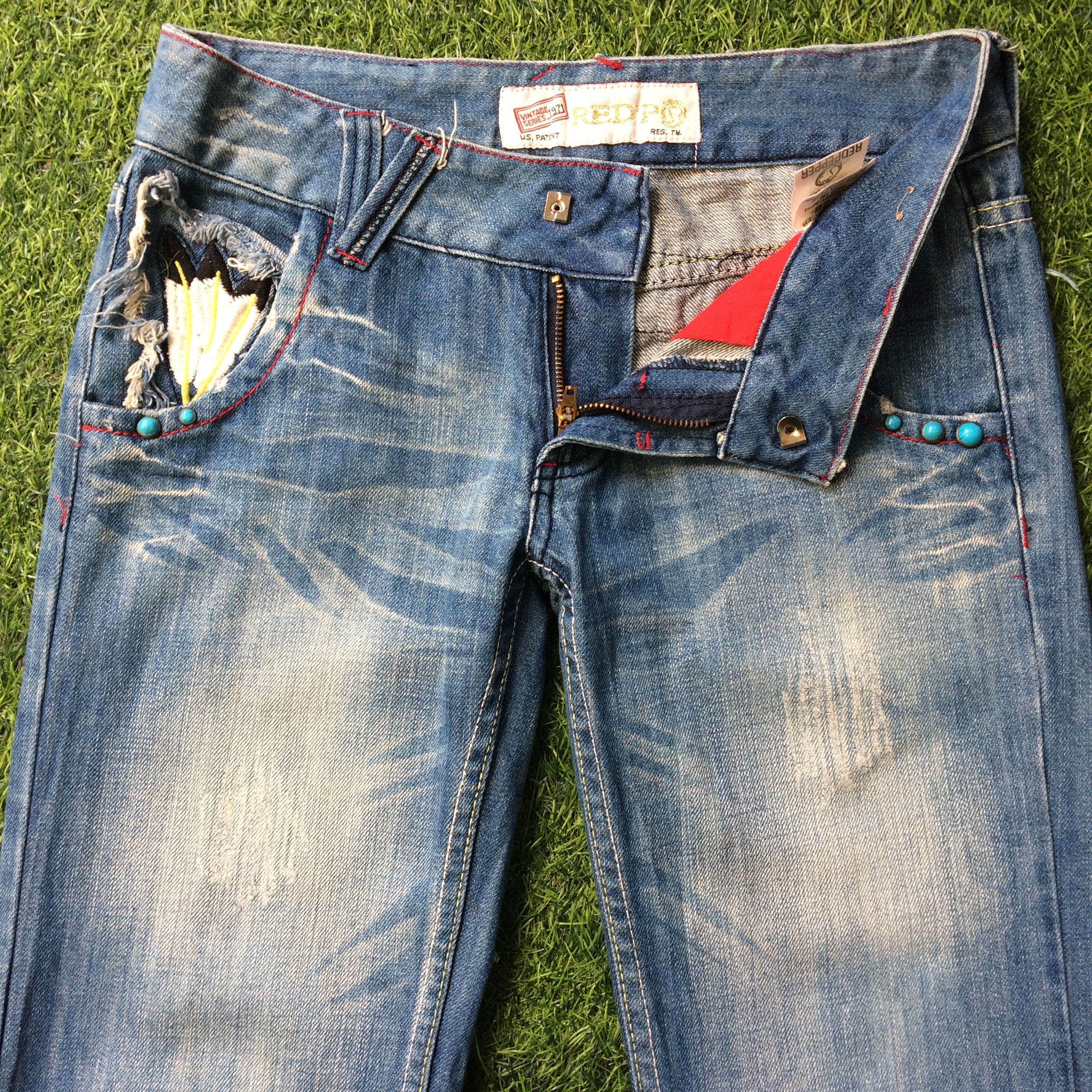 Japanese Brand Red Pepper Bootcut Denim Jeans #D-443 Size 26" / US 2 / IT 38 - 3 Thumbnail