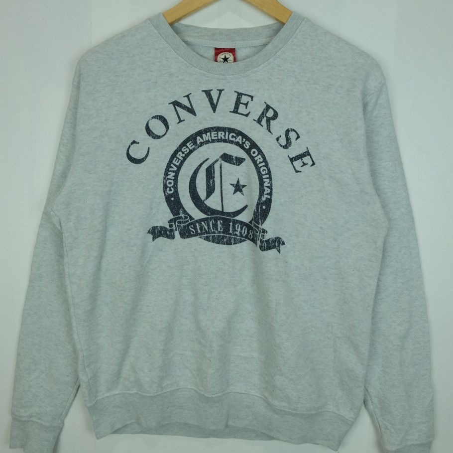 Converse CONVERSE Big Spell Out Logo Sweatshirts Jumper Size M / US 6-8 / IT 42-44 - 2 Thumbnail
