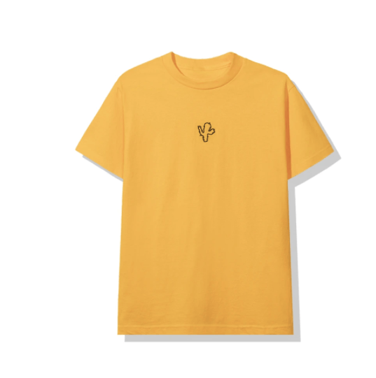image of Anti Social Social Club x Cactus Plant Flea Market Tee in Yellow, Men's (Size Large)