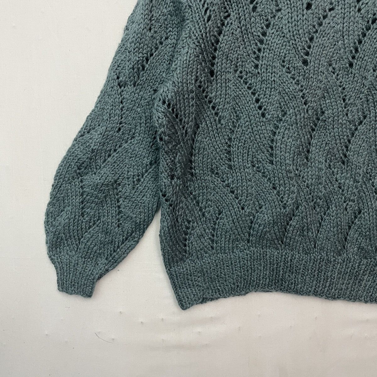 Aran Isles Knitwear Japanese Vintage Knit Mesh Button Ups Cardigan Knitwear Size US M / EU 48-50 / 2 - 7 Thumbnail