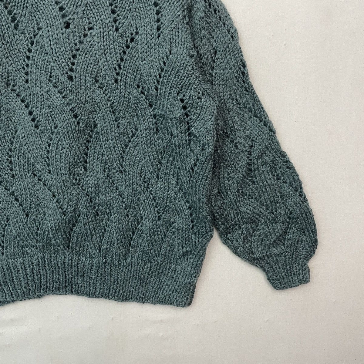 Aran Isles Knitwear Japanese Vintage Knit Mesh Button Ups Cardigan Knitwear Size US M / EU 48-50 / 2 - 8 Thumbnail