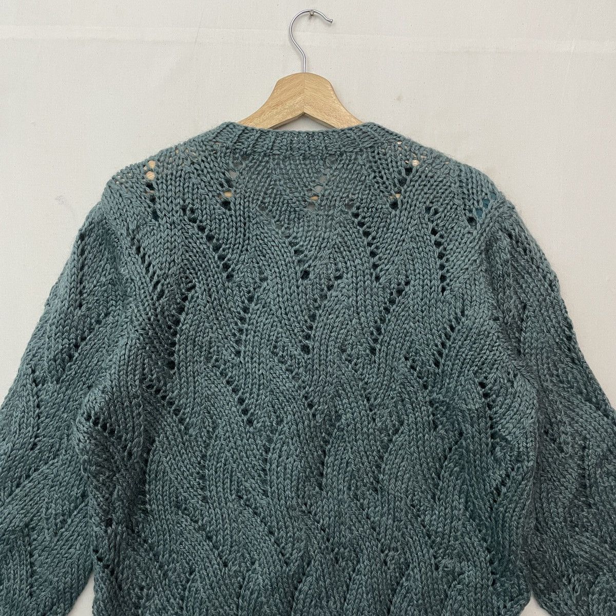 Aran Isles Knitwear Japanese Vintage Knit Mesh Button Ups Cardigan Knitwear Size US M / EU 48-50 / 2 - 6 Thumbnail