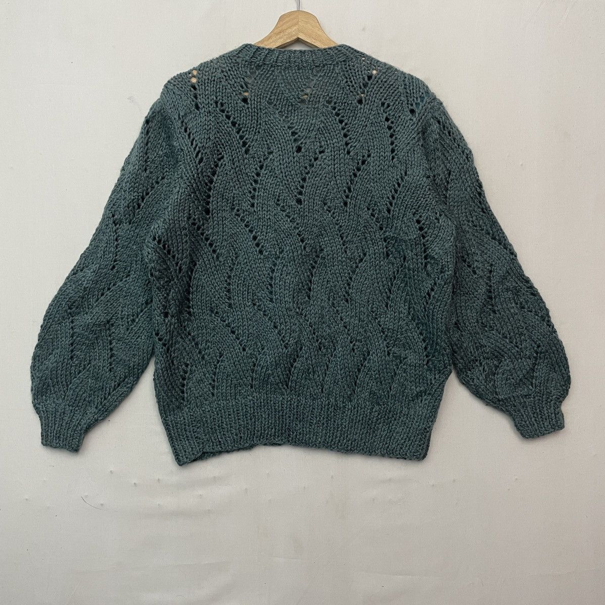 Aran Isles Knitwear Japanese Vintage Knit Mesh Button Ups Cardigan Knitwear Size US M / EU 48-50 / 2 - 5 Thumbnail