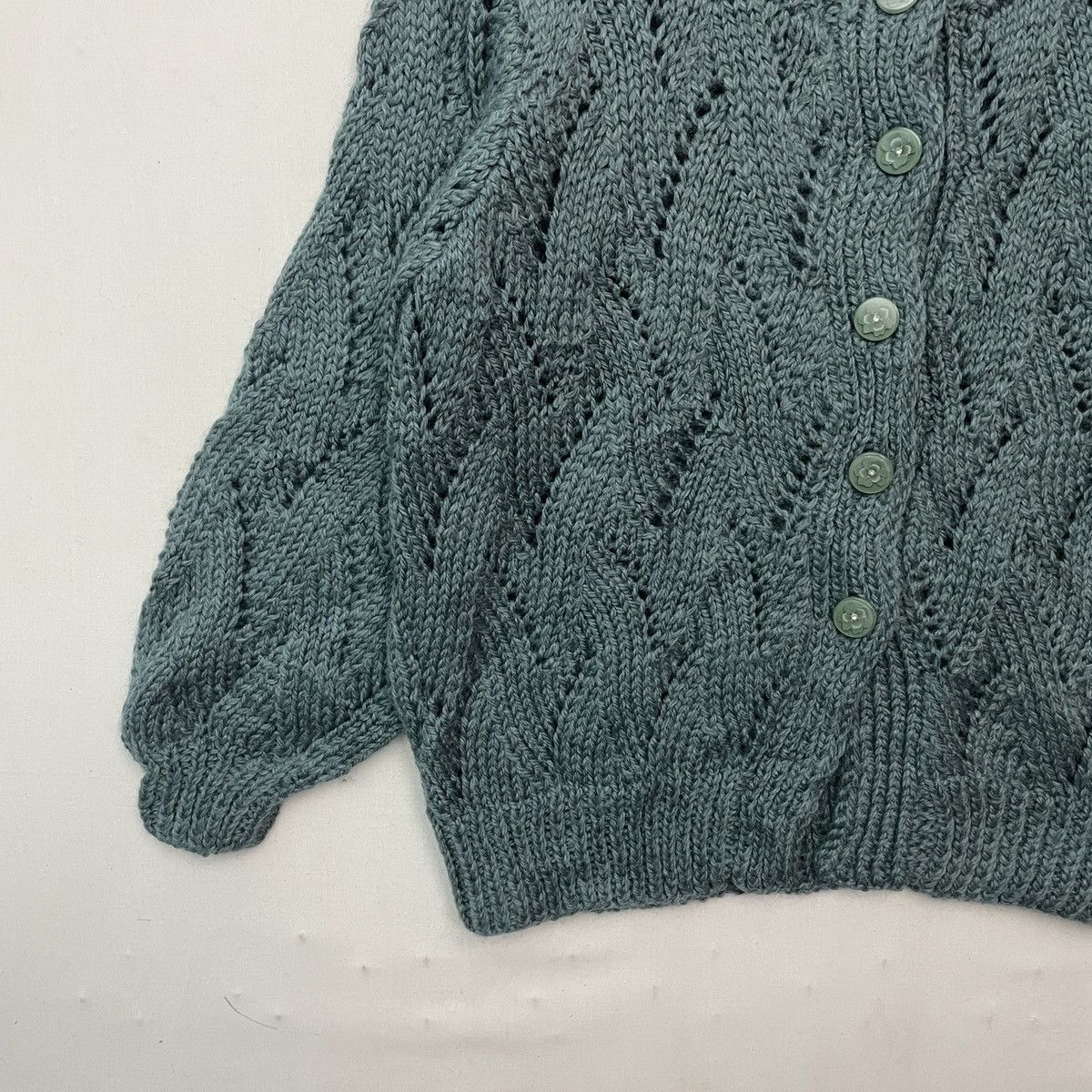 Aran Isles Knitwear Japanese Vintage Knit Mesh Button Ups Cardigan Knitwear Size US M / EU 48-50 / 2 - 3 Thumbnail