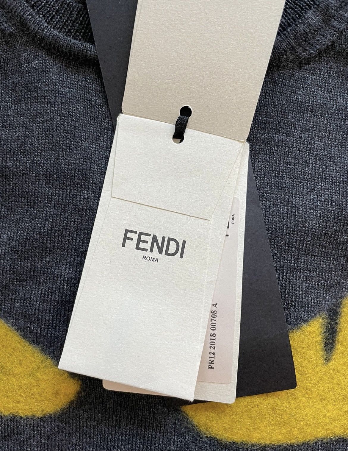 Fendi $1,500Value Limited Edition Iconic Monster Logo Wool Sweater Size US M / EU 48-50 / 2 - 13 Thumbnail
