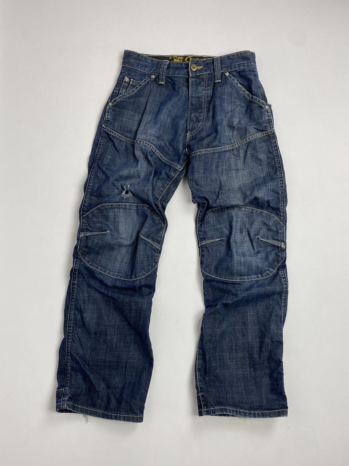 Vintage G Star Raw Jeans Cargo Tactical Denim Biker Pants