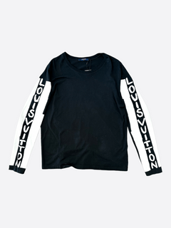 Louis Vuitton Long Sleeves Tshirt LV Fade 1AATBI, Black, XXL