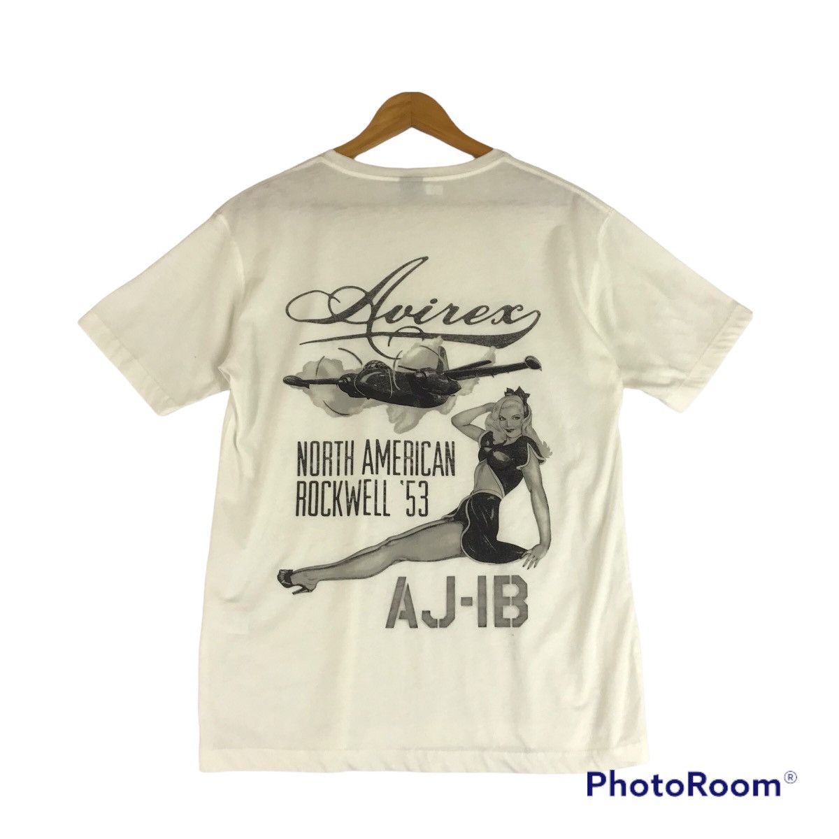 Avirex × Vintage Avirex North American Rockwell sexy woman Tshirt Size US L / EU 52-54 / 3 - 1 Thumbnail