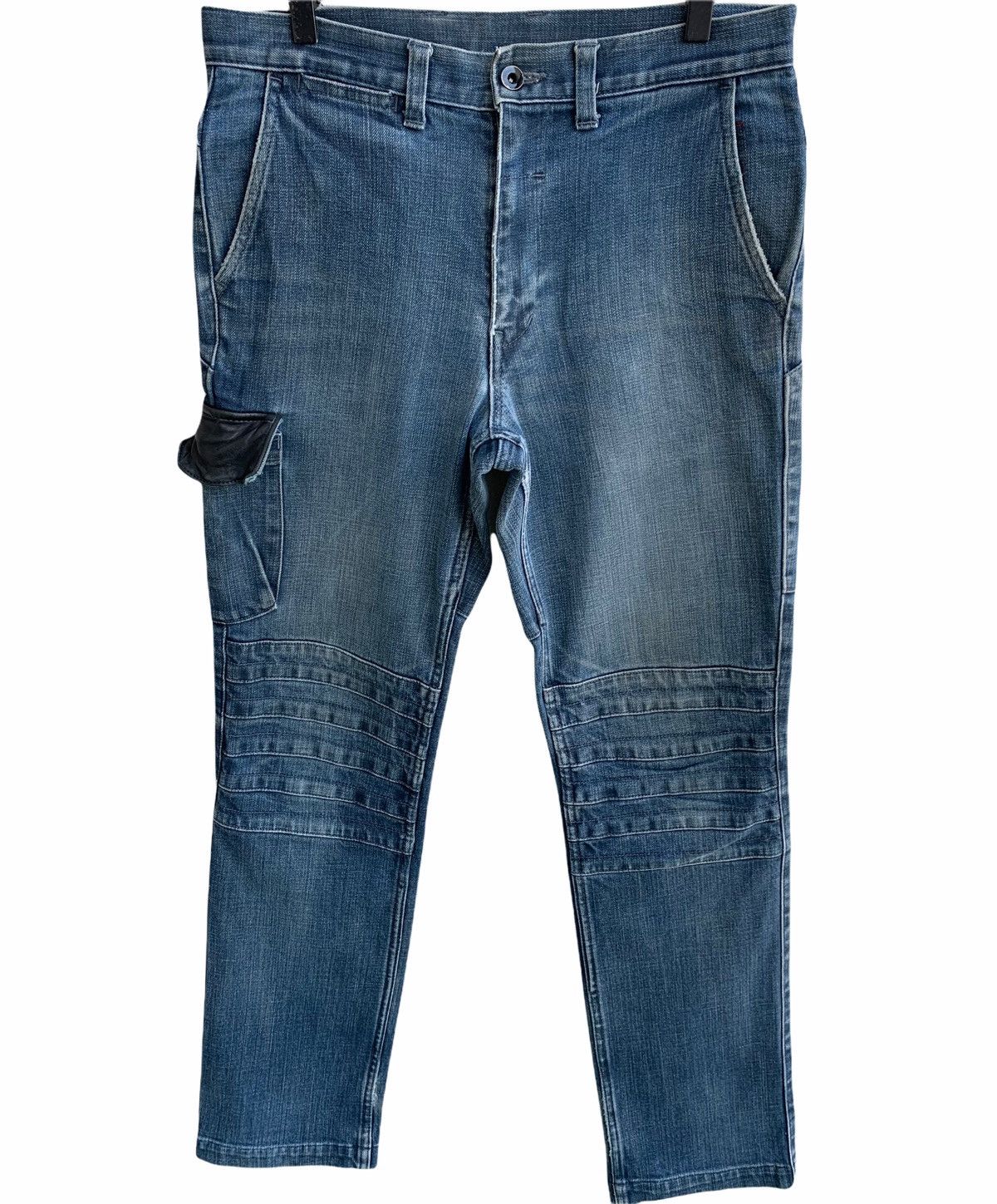 Japanese Brand Vintage Gowest Yellow Division Art of Blue Denim Size US 32 / EU 48 - 2 Thumbnail