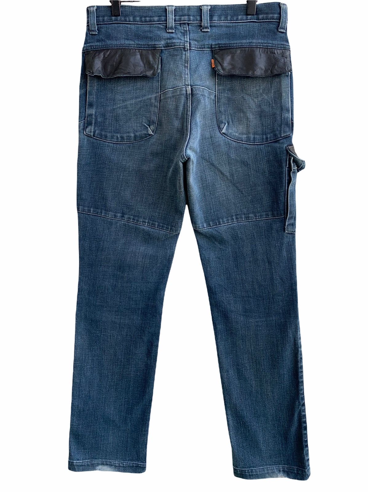 Japanese Brand Vintage Gowest Yellow Division Art of Blue Denim Size US 32 / EU 48 - 3 Thumbnail
