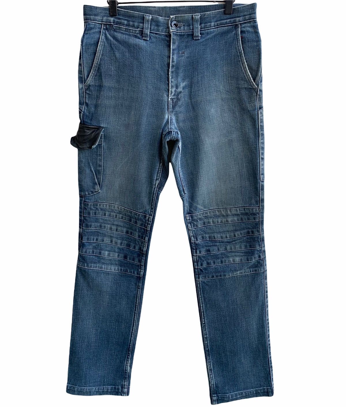 Japanese Brand Vintage Gowest Yellow Division Art of Blue Denim Size US 32 / EU 48 - 1 Thumbnail