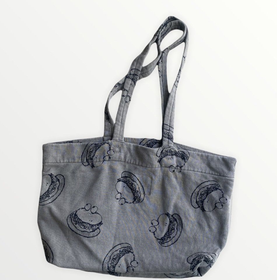 image of Undercover Hamburger Tote Bag in Grey, Men's