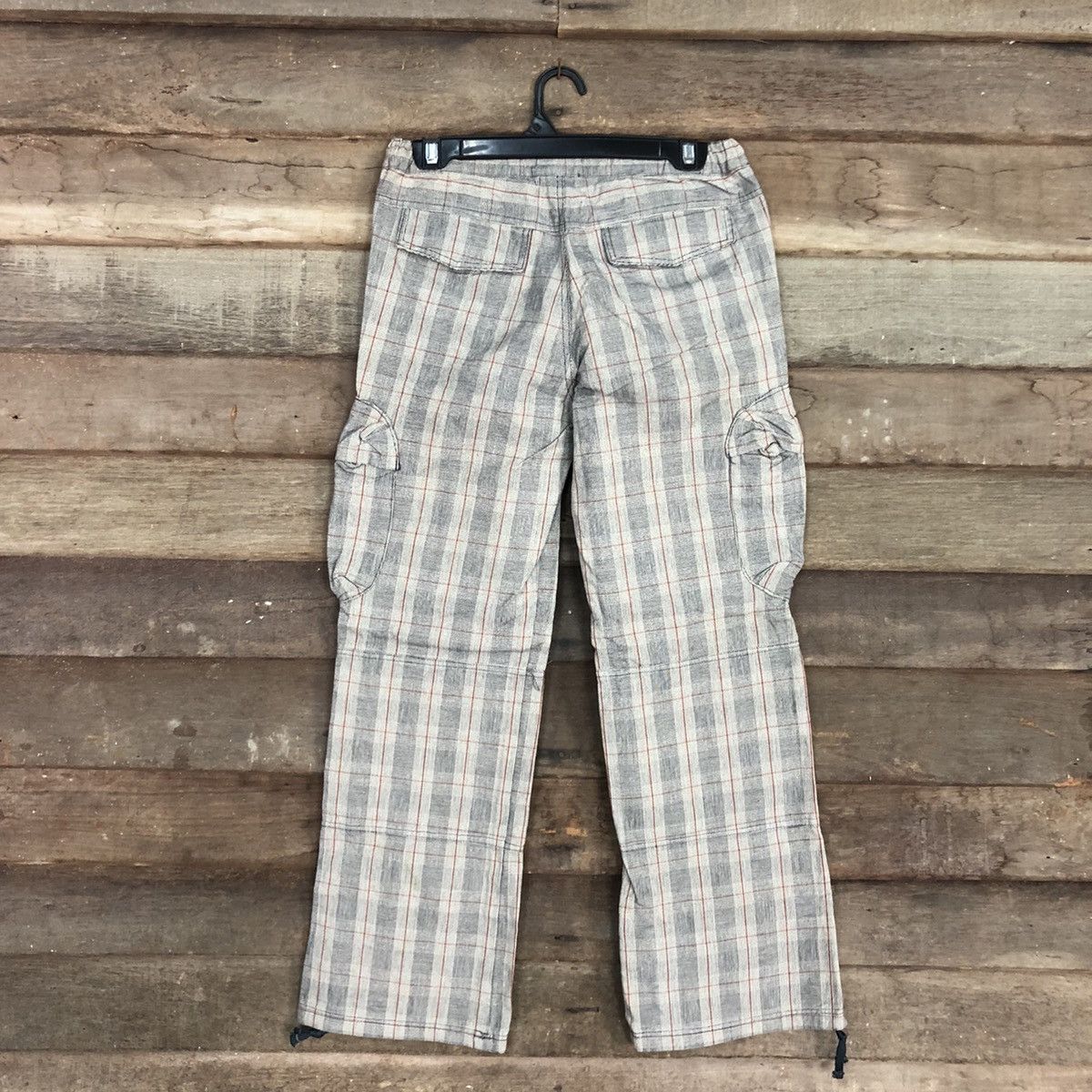 Japanese Brand Takeo Kikuchi japan checkered Multipocket Cargo Pants #3810 Size US 26 / EU 42 - 7 Thumbnail