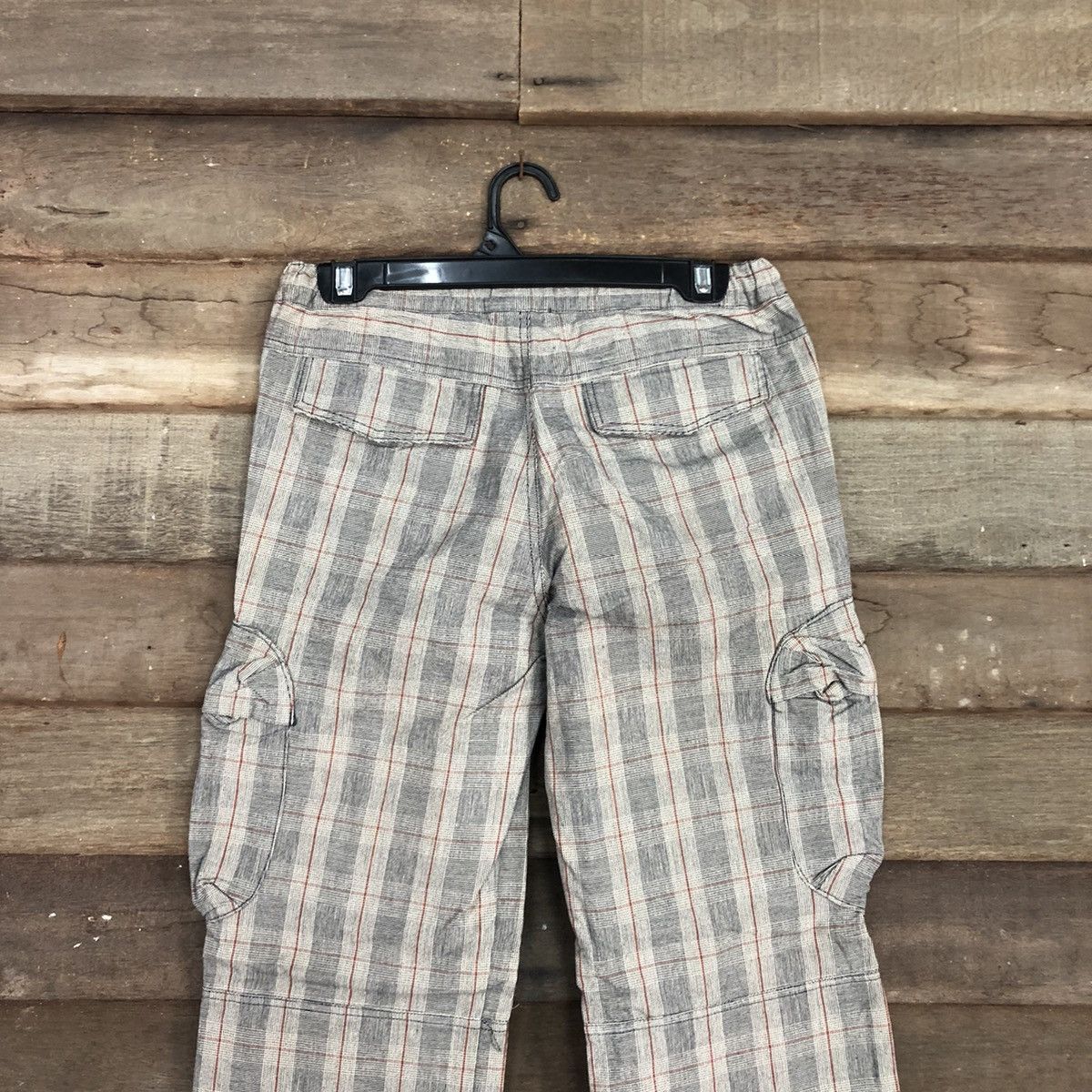 Japanese Brand Takeo Kikuchi japan checkered Multipocket Cargo Pants #3810 Size US 26 / EU 42 - 8 Thumbnail