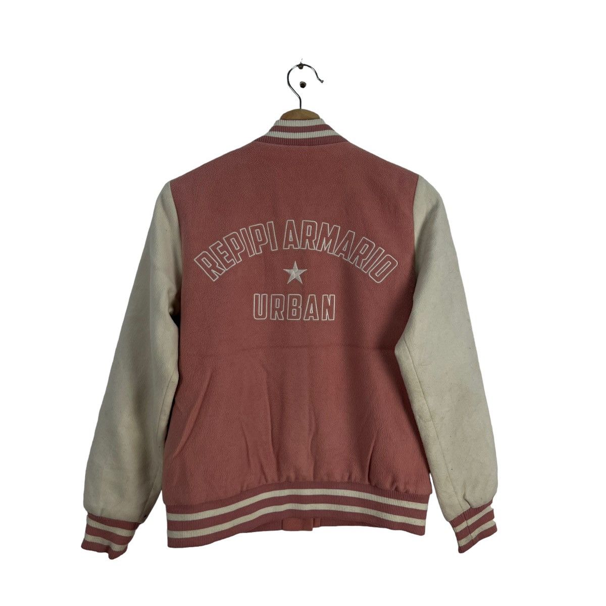 Japanese Brand VINTAGE VARSITY JACKET REPIPI ARMARIO JAPAN BIG LOGO Size US M / EU 48-50 / 2 - 2 Thumbnail
