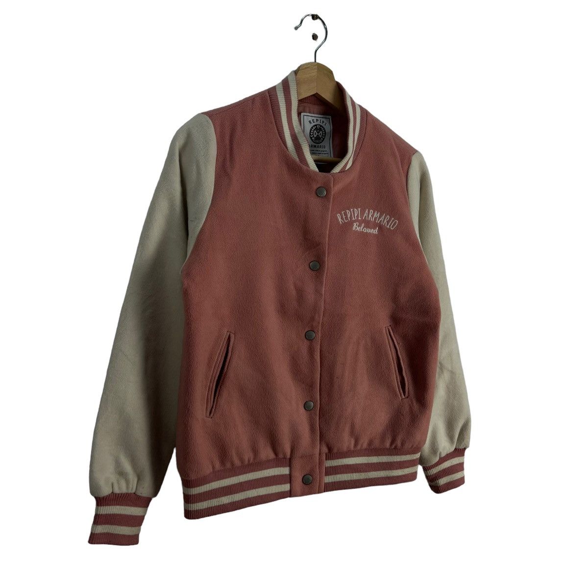 Japanese Brand VINTAGE VARSITY JACKET REPIPI ARMARIO JAPAN BIG LOGO Size US M / EU 48-50 / 2 - 4 Thumbnail
