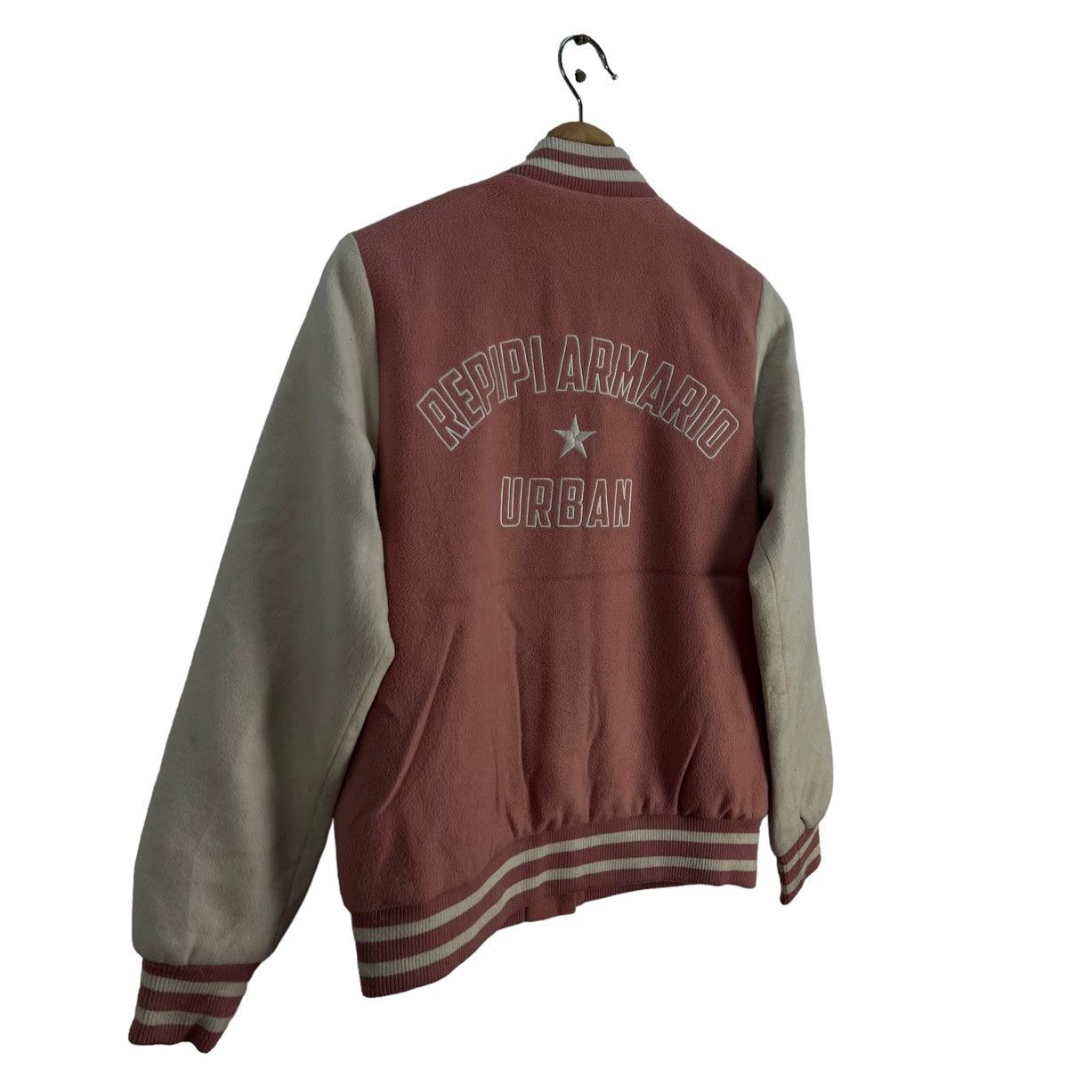 Japanese Brand VINTAGE VARSITY JACKET REPIPI ARMARIO JAPAN BIG LOGO Size US M / EU 48-50 / 2 - 8 Thumbnail